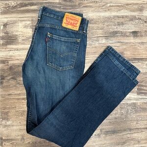 Levi's Men's Dark Blue Straight Jeans